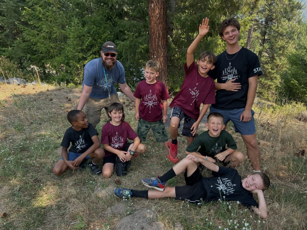 boys wearing camp shirts